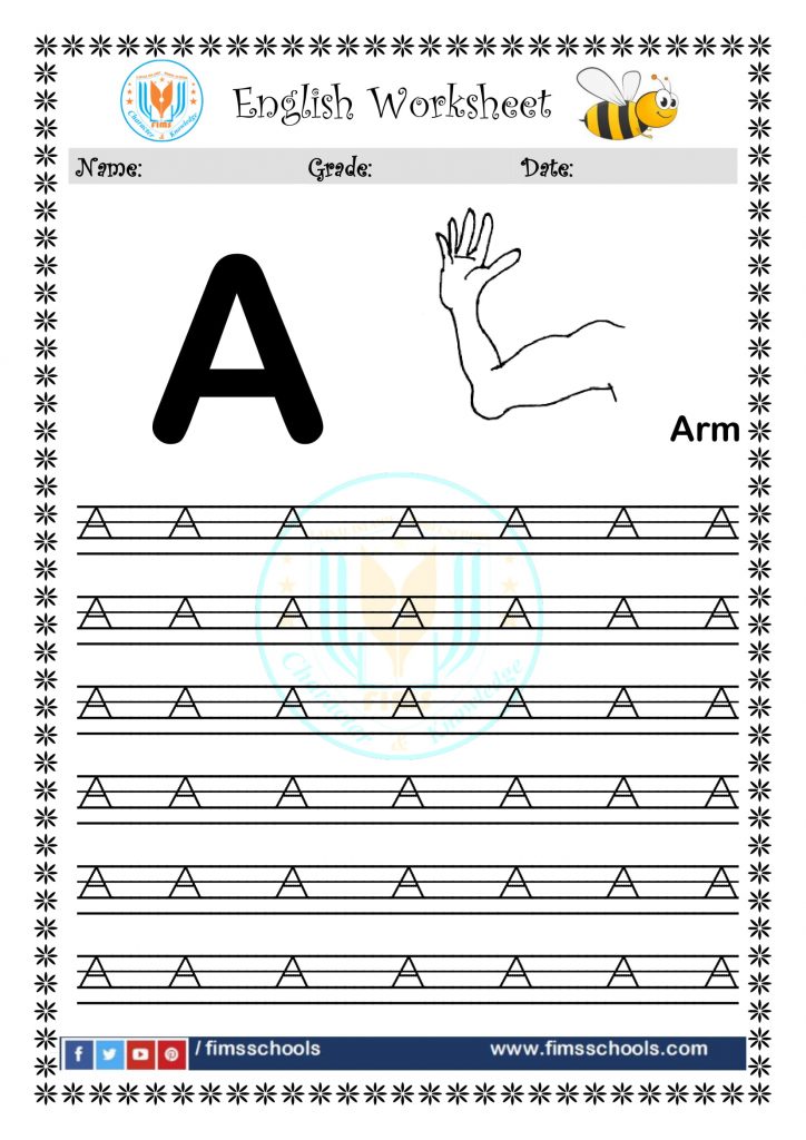 English Capital Alphabet Worksheets Flowerkamilia