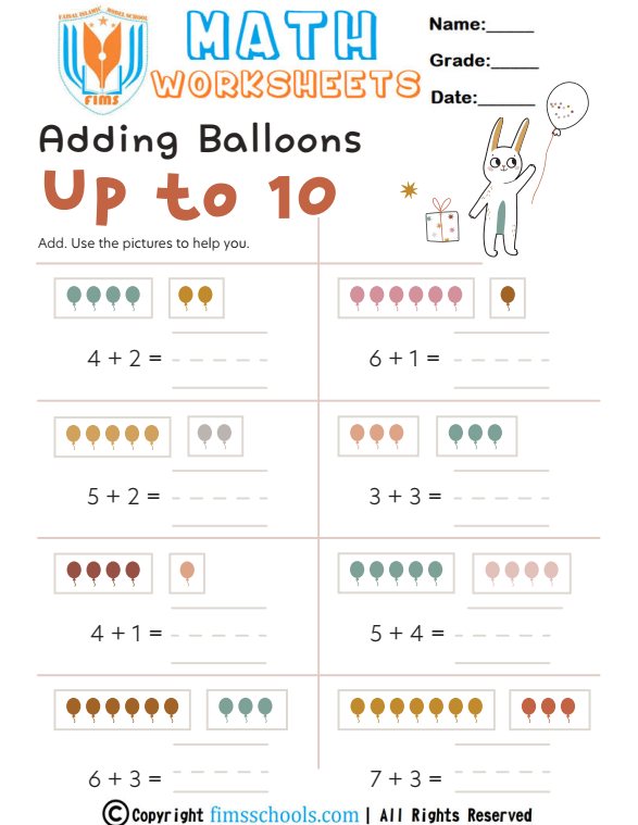 adding-up-to-10 fimsschools