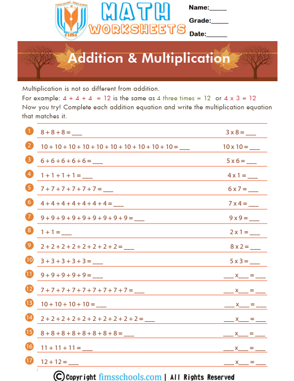 addition-and-multiplication fimsschools