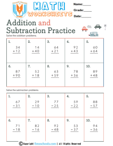 addition-and-subtraction-practice fimsschools