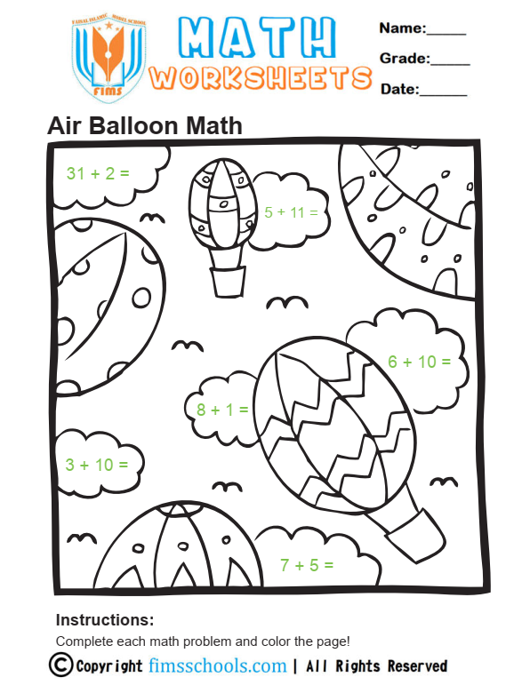 addition-coloring-page-1 fimsschools