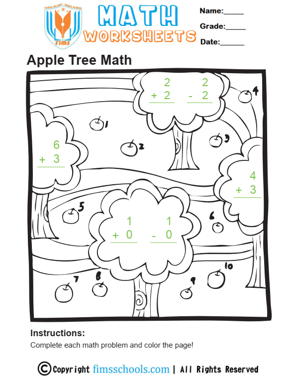 addition-coloring-page-2 fimsschools