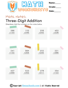 addition-math-notes-second fimsschools