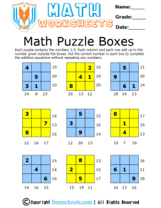 addition-math-puzzles fimsschools