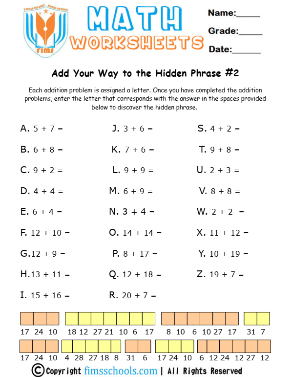 addition-practice-sheet fimsschools