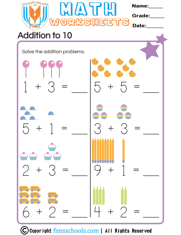 addition-to-10 fimsschools