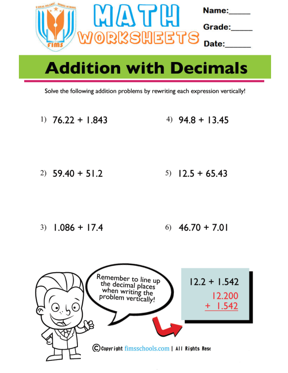 addition-with-decimals fimsschools