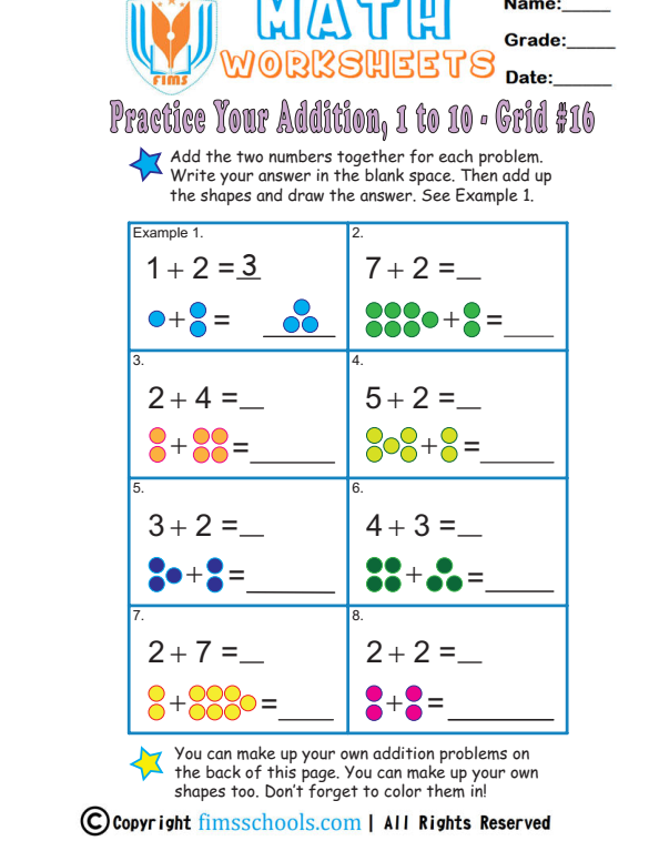 count-dots-singledigit-addition-16 fimsschools