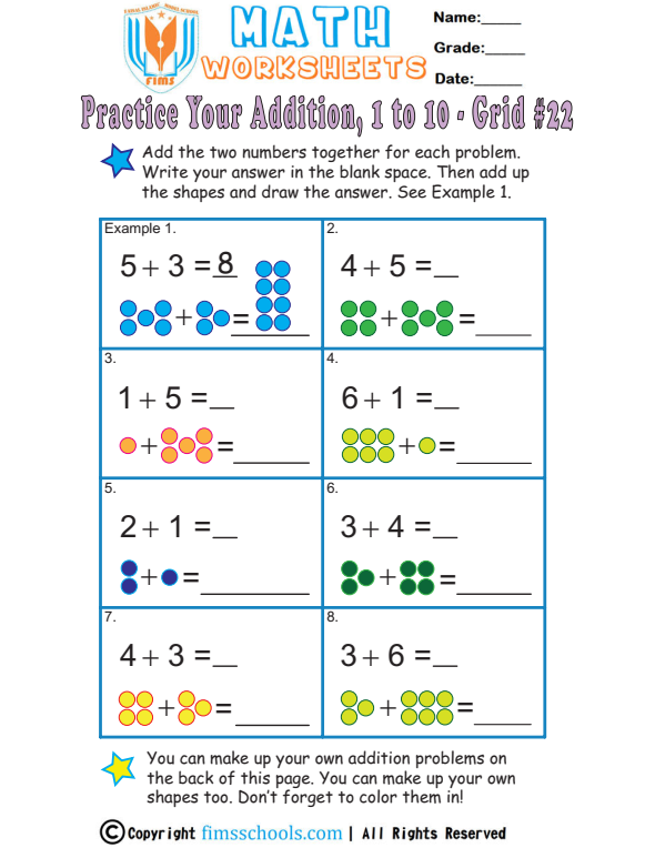 count-dots-singledigit-addition-22 fimsschools