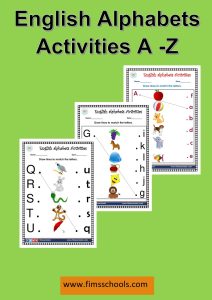 English alphabet Activities