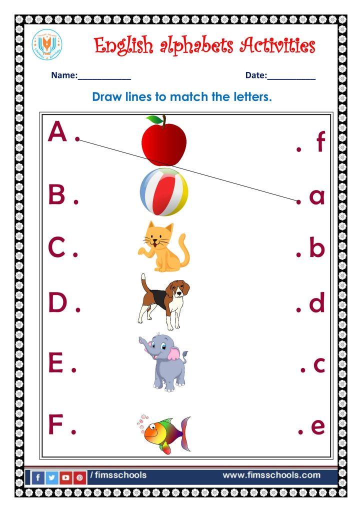 English alphabet Activities