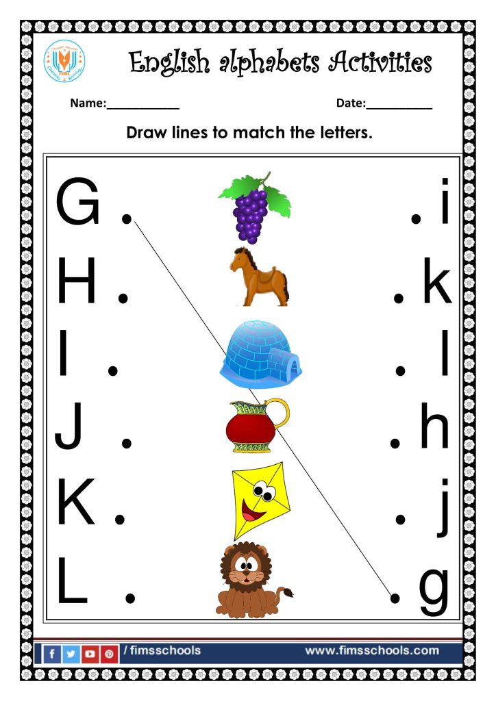 English alphabet Activities