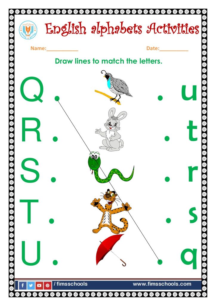 English alphabet Activities