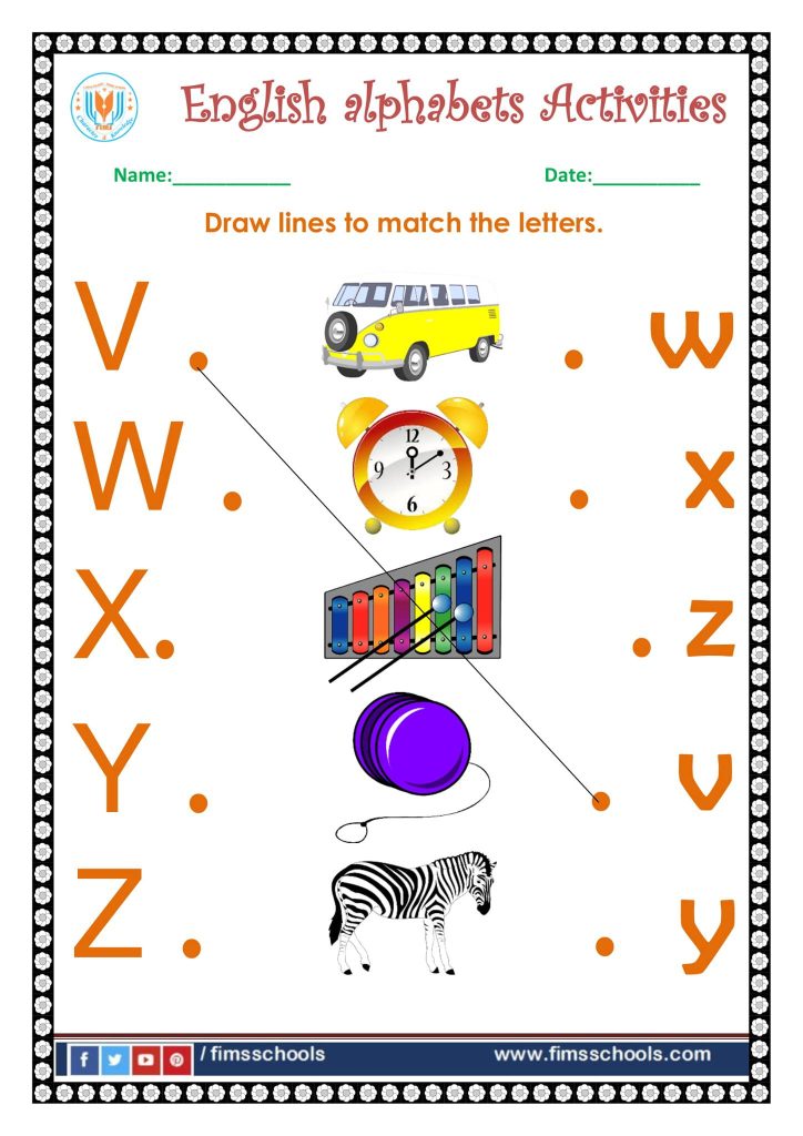 English alphabet Activities