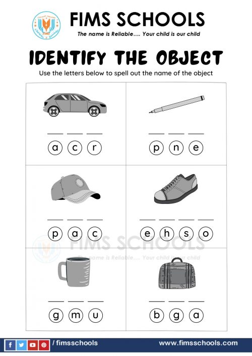 Black and White Letters Writing_Words Foundational Worksheet